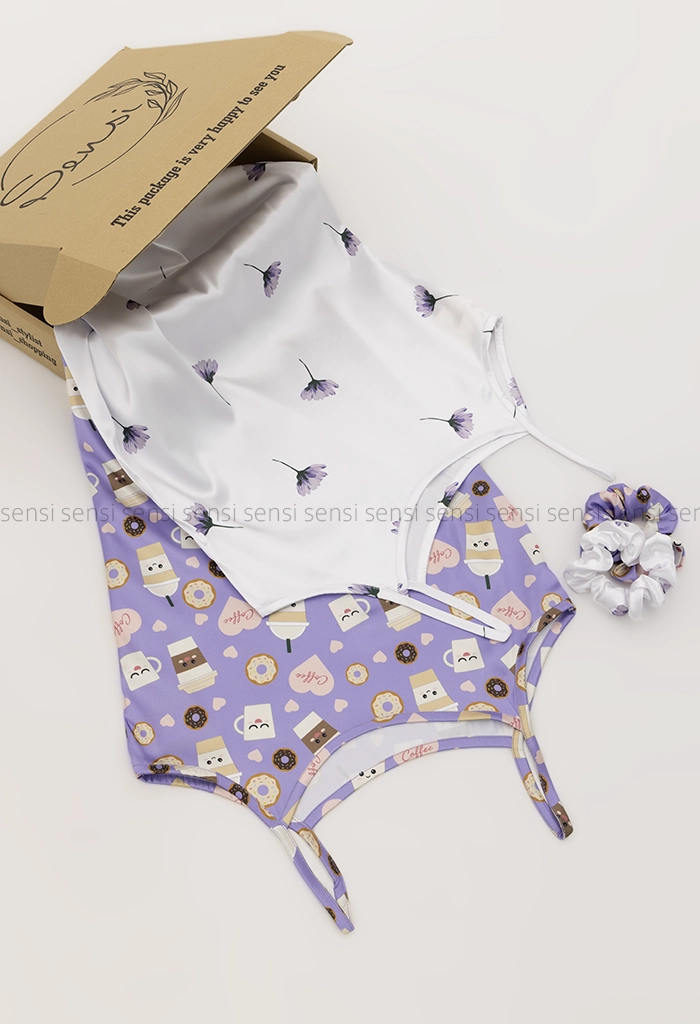 سارافون دوبند ساتن طرح دار کد1005470